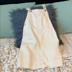 White overall skirt